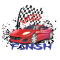 —Pngtree—red sports car running to_6851096